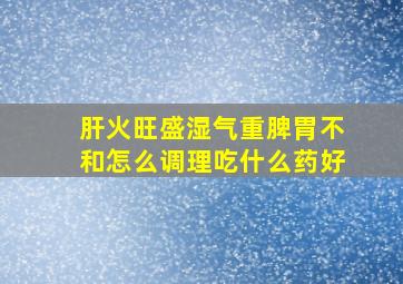 肝火旺盛湿气重脾胃不和怎么调理吃什么药好