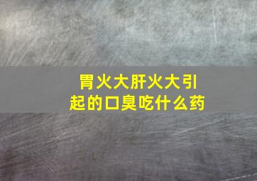 胃火大肝火大引起的口臭吃什么药