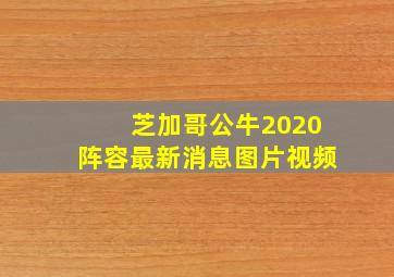 芝加哥公牛2020阵容最新消息图片视频