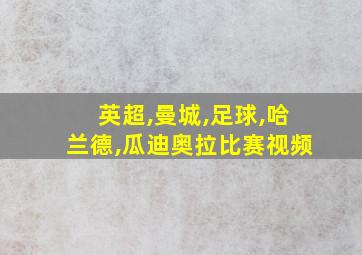 英超,曼城,足球,哈兰德,瓜迪奥拉比赛视频