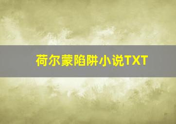 荷尔蒙陷阱小说TXT