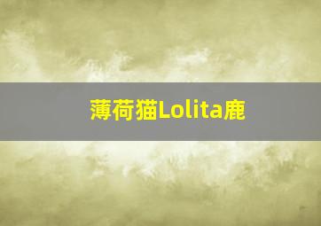 薄荷猫Lolita鹿