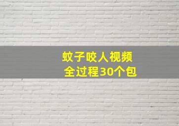 蚊子咬人视频全过程30个包