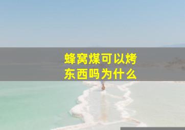 蜂窝煤可以烤东西吗为什么