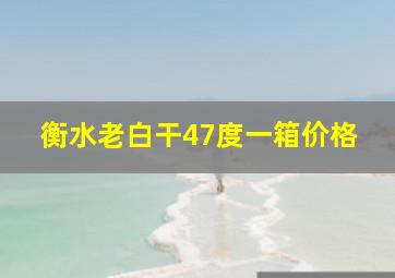 衡水老白干47度一箱价格