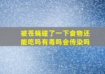 被苍蝇碰了一下食物还能吃吗有毒吗会传染吗