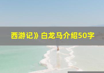 西游记》白龙马介绍50字