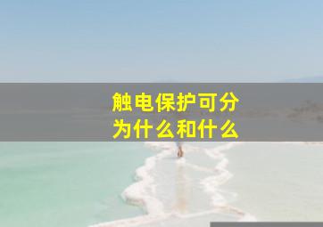 触电保护可分为什么和什么