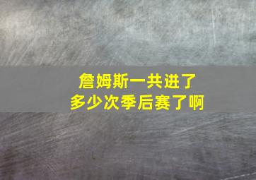 詹姆斯一共进了多少次季后赛了啊