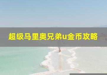 超级马里奥兄弟u金币攻略