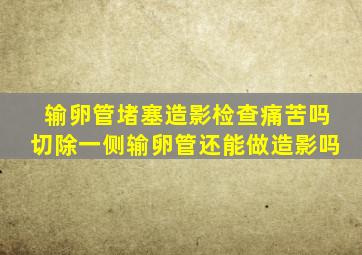 输卵管堵塞造影检查痛苦吗切除一侧输卵管还能做造影吗