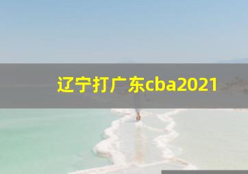 辽宁打广东cba2021