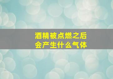 酒精被点燃之后会产生什么气体