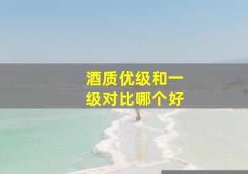 酒质优级和一级对比哪个好