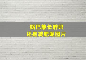 锅巴能长胖吗还是减肥呢图片