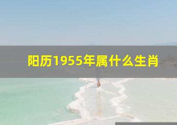 阳历1955年属什么生肖