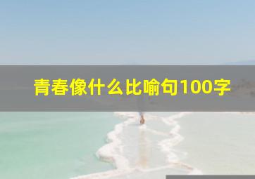 青春像什么比喻句100字