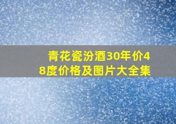 青花瓷汾酒30年价48度价格及图片大全集