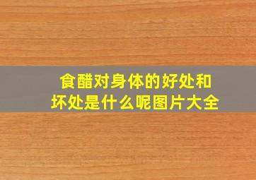 食醋对身体的好处和坏处是什么呢图片大全