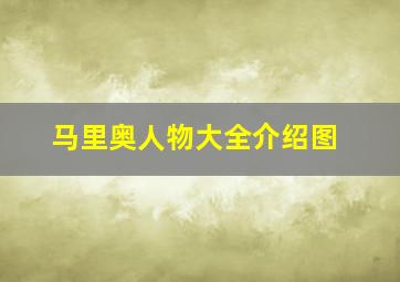 马里奥人物大全介绍图