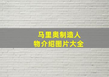 马里奥制造人物介绍图片大全