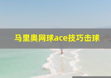 马里奥网球ace技巧击球