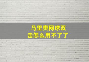 马里奥网球双击怎么用不了了