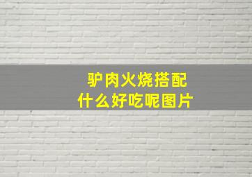 驴肉火烧搭配什么好吃呢图片