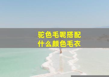 驼色毛呢搭配什么颜色毛衣