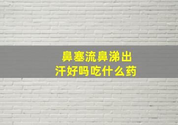 鼻塞流鼻涕出汗好吗吃什么药