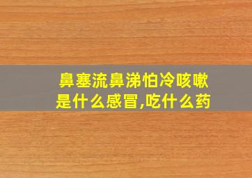 鼻塞流鼻涕怕冷咳嗽是什么感冒,吃什么药