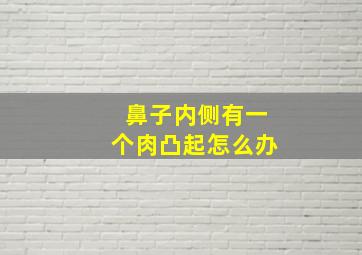 鼻子内侧有一个肉凸起怎么办