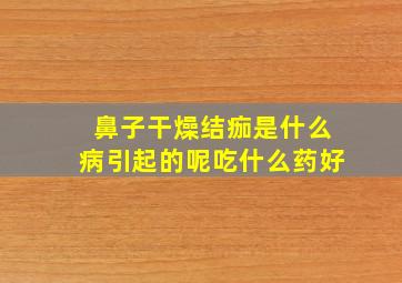 鼻子干燥结痂是什么病引起的呢吃什么药好