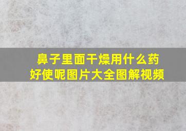 鼻子里面干燥用什么药好使呢图片大全图解视频