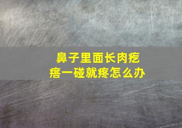 鼻子里面长肉疙瘩一碰就疼怎么办