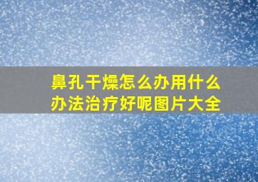 鼻孔干燥怎么办用什么办法治疗好呢图片大全