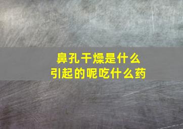 鼻孔干燥是什么引起的呢吃什么药