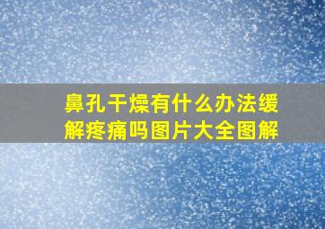 鼻孔干燥有什么办法缓解疼痛吗图片大全图解