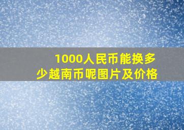 1000人民币能换多少越南币呢图片及价格