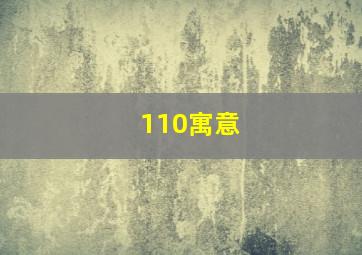 110寓意