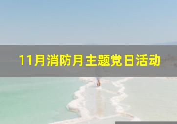 11月消防月主题党日活动