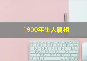 1900年生人属相