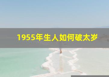 1955年生人如何破太岁