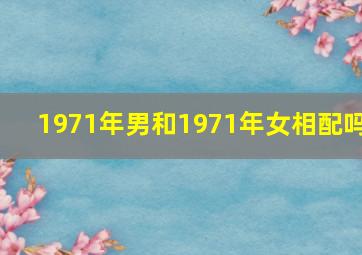 1971年男和1971年女相配吗