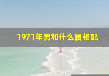 1971年男和什么属相配