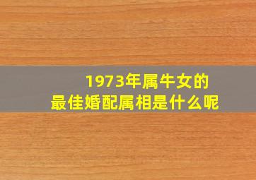 1973年属牛女的最佳婚配属相是什么呢