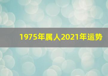 1975年属人2021年运势