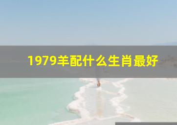 1979羊配什么生肖最好