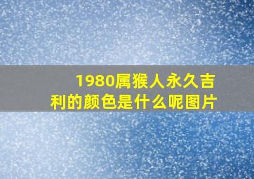 1980属猴人永久吉利的颜色是什么呢图片