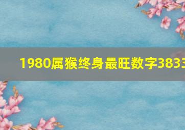 1980属猴终身最旺数字3833